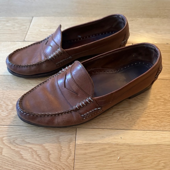 Pecan Brown Allen Edmonds “Coppell” Penny Loafers, 11.5 - Picture 1 of 11